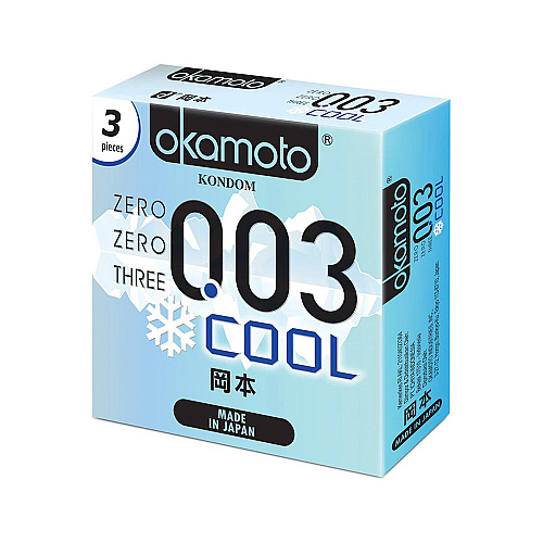 Okamoto 003 Cool 3pcs / ស្រោមអនាម័យ